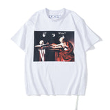 Short Sleeve Men's and Women's Loose Couple Outfit T-shirt Summer Ow Half Sleeve t shirt