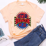 Let's Go Brandon T Shirt Short-Sleeved T-shirt Bottoming Shirt for Women