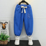 Toddler Boys Pants Boys' Spring and Autumn Knitted Sweatpants Casual Loose Sports
