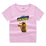 Children Pokemon Pikachu T Shirt Cotton T-shirt Casual Sports