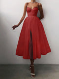 Bridesmaid Dress Multi-Color Straps Tulle Dress for Spring and Summer