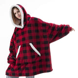 Hoodies Blankets Autumn and Winter Wearable Lambswool Lazy Blanket Home Leisure
