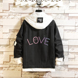 Comic Denim Jacket Men's and Women's Casual Spring and Autumn Top Coat