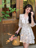 Marilyn Monroe Dress Chiffon Floral Dress Summer Beach Holiday Short Dress