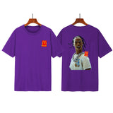 Cactus Jack McDonalds Shirt Rap Print Loose Short Sleeve