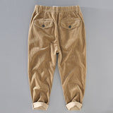 Mens Corduroy Pants Autumn and Winter Loose Casual Pants Men's Basic Style Thickened Ankle-Length Pants Men's