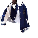 Cream Color Varsity Jacket Baseball Uniform Jacket