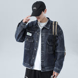 Denim Jacket Men's Loose Casual Youth Stretch All-Matching Jacket