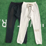 Fog Fear Of God Essentials Pant Ribbon Drawstring Trousers Flocking Letter Fleece Sweatpants Men