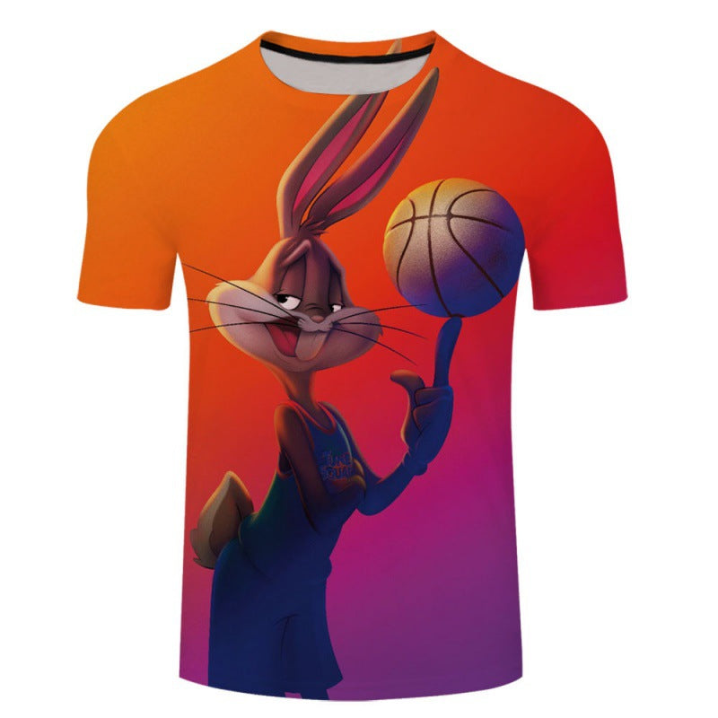 Bugs Bunny Shirt Breathable Casual Short Sleeve T-shirt