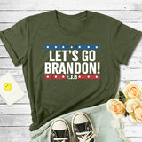 Let'S Go Brandon T Shirt Men'S And Women'S Short-Sleeved T-Shirt Short-Sleeved Top