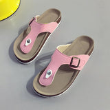 Women Open Toe Sands Flats Summer Fashion Slippers Travel Seaside Beach Slippers