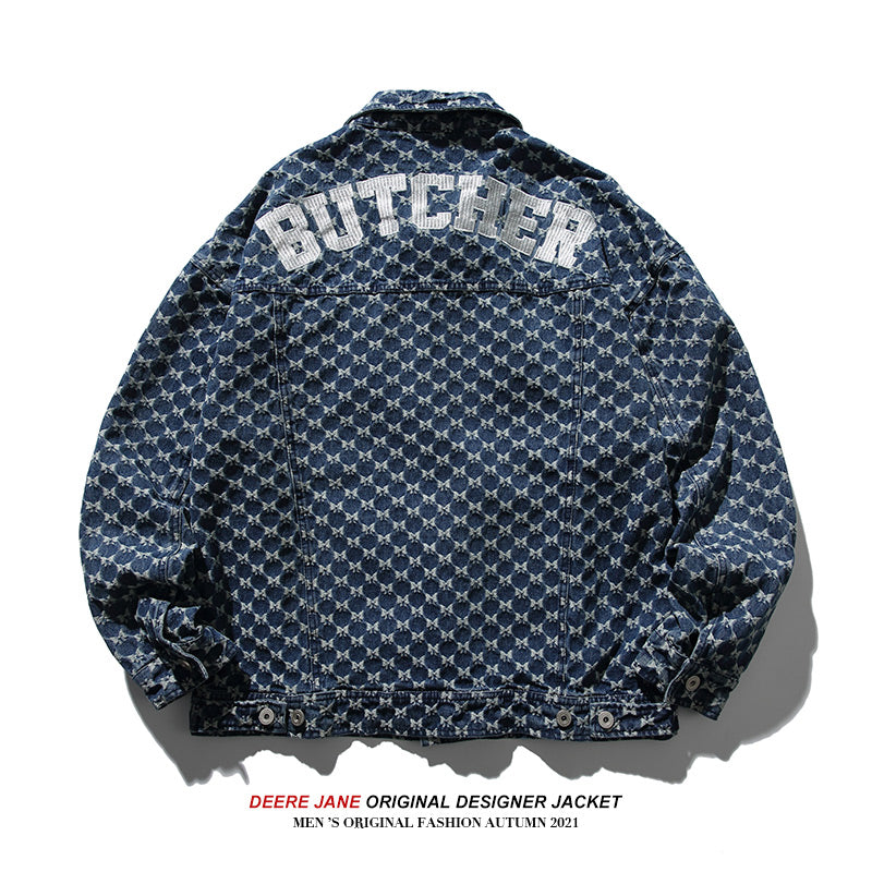 Men Jacket Spring Denim Jacket Men Loose Versatile Casual Coat
