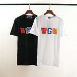 WGM Shirt Summer Casual T-shirt Men and Women Loose Short Sleeve