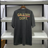 Gallery Dept Skull Print Distressed Men's and Women's Short-Sleeved T-shirt