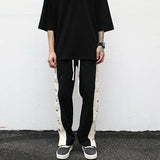 Men Pants Retro Loose Straight Casual Pants Men's Clothing