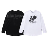 Palm Angels Sweatshirts Puff Print Long Sleeve T-shirt Men and Women