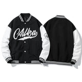 White Varsity Jacket Men's Spring and Autumn Workwear Jacket Youth Sports Baseball Uniform