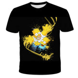 Homer Simpson Shirt Fashion T-shirt Printed Summer Casual