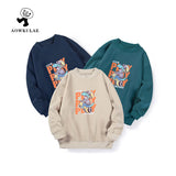 Children Boy Hoodie Fall/Winter Children's Fleece-Lined Sweater