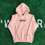 Drew House Smiley Letter Sweater Casual Trend Loose Couple Fleece-Lined Hoodie
