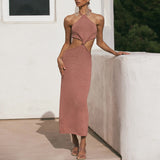 Homecoming Dresses Spring/Summer Women's Sexy Knitted Long Skirt Dress