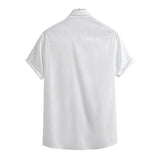 Men Hawaii Shirts Men's Fashion Printed Short Sleeve Shirt