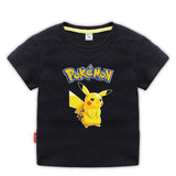 Children Pokemon Pikachu T Shirt Children Summer Clothing Short Sleeve T-shirt