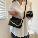 Sling Bags Chain Bag Casual Pleated Crossbody Bag