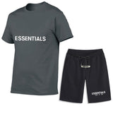 Fear of God Fog T Shirt Essentials Casual Sports Short Sleeve Shorts Set