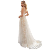 Lady Gaga Dress Sexy V-neck Sleeveless Lace Wedding Dress