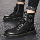Men's Martin Boots Autumn and Winter Black Men's Leather Boots