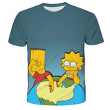 Homer Simpson Shirt Summer Men's and Women's Printed Sports T-shirt
