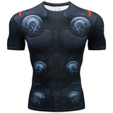 Marvel T Shirt T-shirt Tights Hero Tights Fitness Short Sleeve