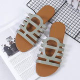 Women Open Toe Sandals Flats Spring/Summer Beach Hollow Sandals