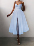 Bridesmaid Dress Multi-Color Straps Tulle Dress for Spring and Summer