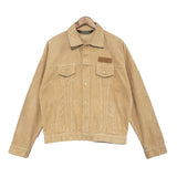 Palm Angels Jacket Angel Letter Corduroy Workwear Jacket Men 'S Jacket