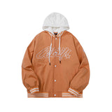 Baby Blue Varsity Jacket Spring and Autumn Coat Men's Hooded Jacket