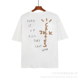Cactus Jack McDonalds Shirt Travis Scott Printed Hip Hop Men's and Women's round Neck Short Sleeve