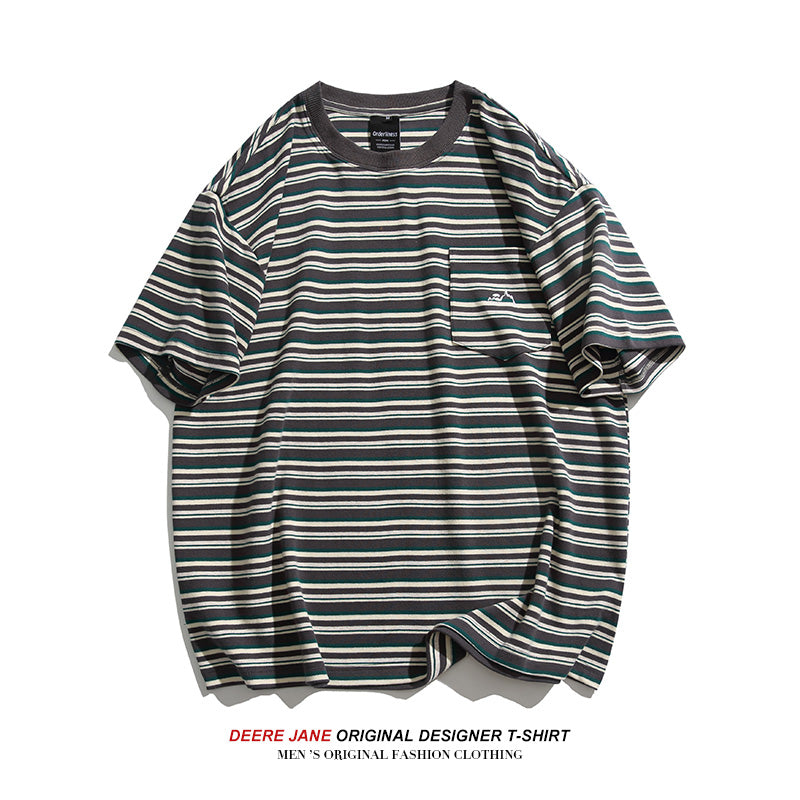Men's T-Shirts Short-Sleeved T-shirt Men's Summer Loose Casual