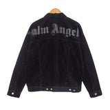 Palm Angels Jacket Angel Letter Corduroy Workwear Jacket Men 'S Jacket