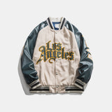 Vintage Letterman Jacket Autumn Letter Multicolor Printing Jacket
