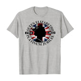 Inspired by Queen's Platinum Jubilee 2022 Elizabeth 70 Years T-shirt Printed Crew Neck Top Short Sleeve