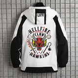 Stranger Things Hellfire Club Hoodie Men's and Women's Long Sleeve Hooded Jacket Casual Jacket