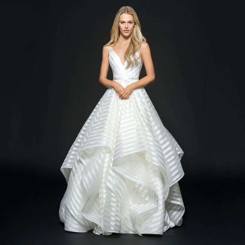 Lady Gaga Dress Backless Lace Mid-Waist Small Trailing Simple Wedding Dress Dress