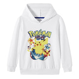 Children Pokemon Pikachu Hoodie Spring and Autumn Boys and Girls Cotton Hooded Sweater