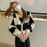 Preppy Aestitic Sweater Spring Knitted Cardigan Coat for Women
