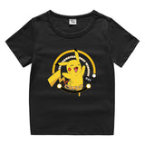Children Pokemon Pikachu T Shirt Cute Cotton T-shirt Casual Sports Trend