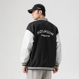 The Bears Varsity Jacket Men's Autumn Stitching Bear Printed Baseball Uniform Couple Jacket Top