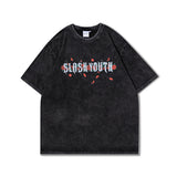 Preppy Aesthetic T Shirt Printed Short-Sleeved T-shirt for Men